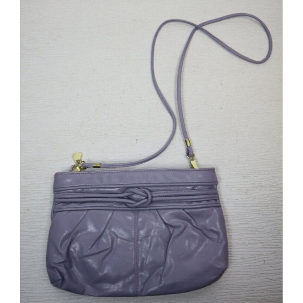 VINTAGE 80s 90s LIGHT PURPLE LAVENDER FAUX LEATHER PURSE - BAG BAZAAR